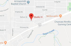 Map location Studio H Salon